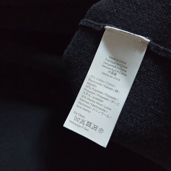 J.Crew Eloise Merino Wool Blend Sweater Blazer Blue Womens Small Open Front Knit - Picture 10 of 11